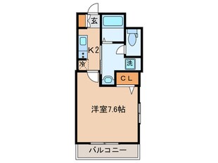 b　casa miyamaedairaの物件間取画像